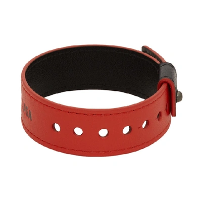 Shop Balenciaga Red Party Bracelet In 6512 Vivred