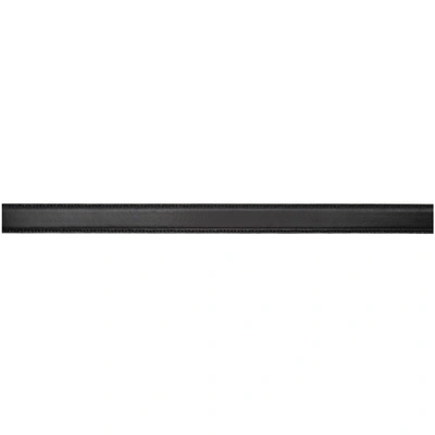 Shop Ami Alexandre Mattiussi Black Classic Thin Belt In 001 Black