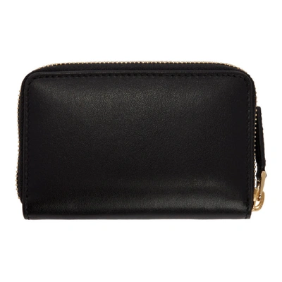 Shop Gucci Black Zip Card Case Wallet In 1000 Black