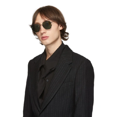 Shop Oliver Peoples Black Alland Sunglasses