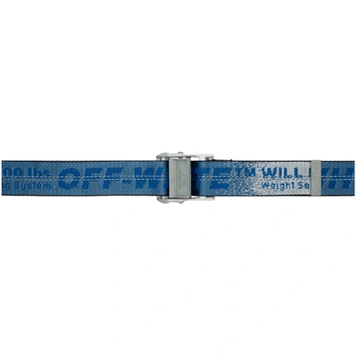 Shop Off-white Blue Gradient Industrial Belt In 3100 Ltblue