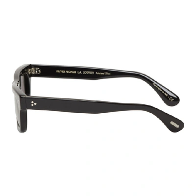 Shop Oliver Peoples Black Jaye Sunglasses In 1005p2black