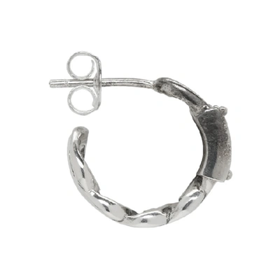 Shop Stolen Girlfriends Club Silver Mini Curb Chain Earrings