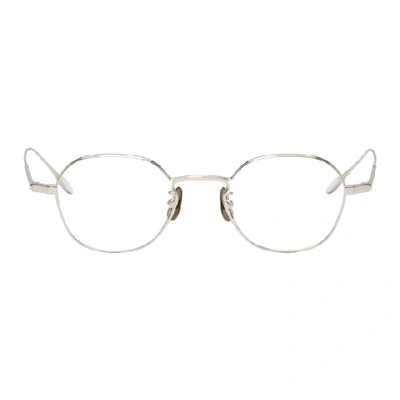 Shop Yuichi Toyama Silver Marianne Glasses