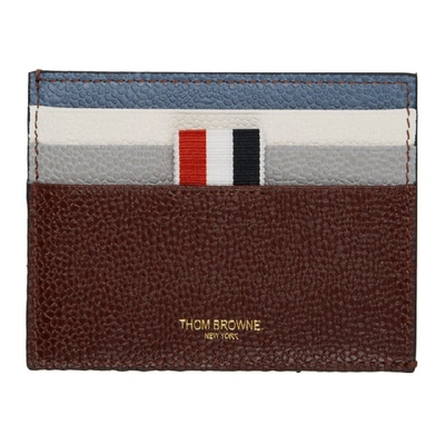 Shop Thom Browne Multicolor Funmix Double Sided Card Holder