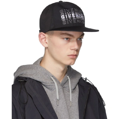 Shop Givenchy Black Shading Cap In 001-blk