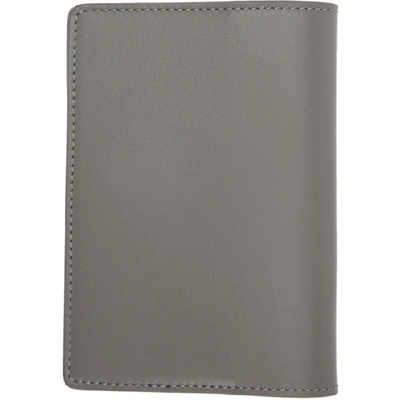 Shop Off-white Grey Seasonal Passport Holder In 0810 Gryblk