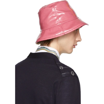 Shop Gucci Pink Montecarlo Crystal Bucket Hat In 5900 Pink
