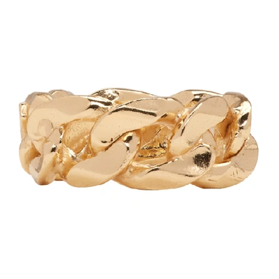 Shop Emanuele Bicocchi Gold Chain Ring