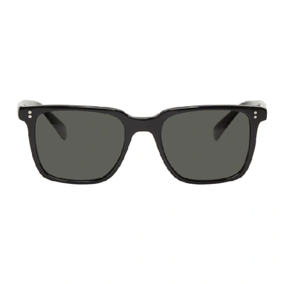 Shop Oliver Peoples Black Lachman Sunglasses In 1005p2 Blac