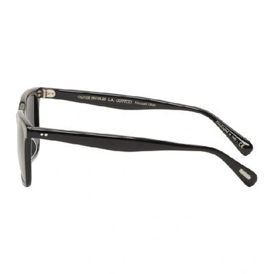 Shop Oliver Peoples Black Lachman Sunglasses In 1005p2 Blac