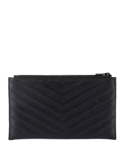 YSL Quilted Bill Pouch Wallet