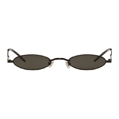 Shop Gentle Monster Ssense Exclusive Black Vector Sunglasses