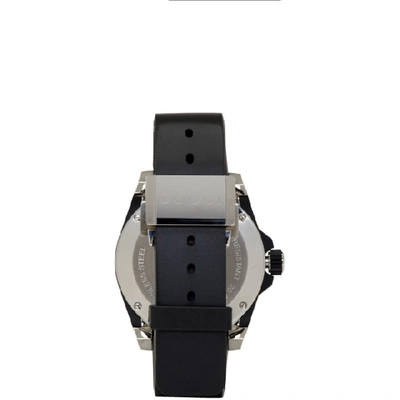 Shop Gucci Black And Silver Dive Watch