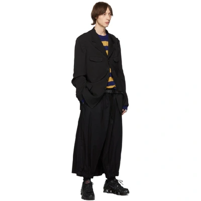 Shop Yohji Yamamoto Black Plain Belt