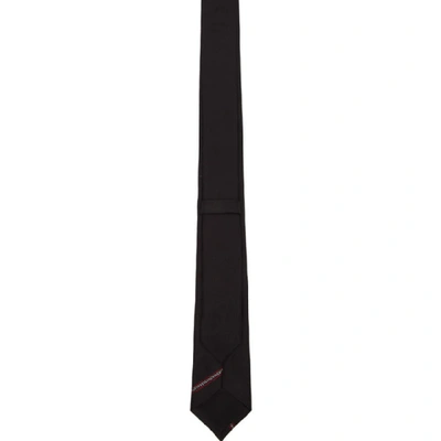 Shop Givenchy Black And Red Logo Tie In 009-blkred