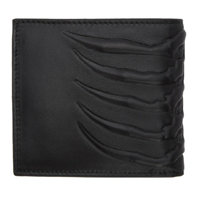 Shop Alexander Mcqueen Black Rib Cage Wallet In 1000 Black