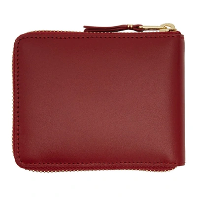 Shop Comme Des Garçons Comme Des Garcons Wallets Red Line Zip Around Wallet