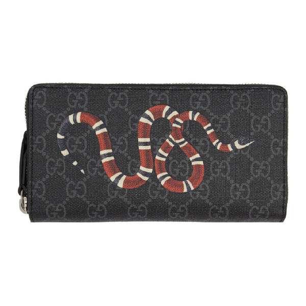 gucci snake long wallet