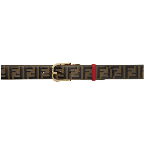 fendi belt brown