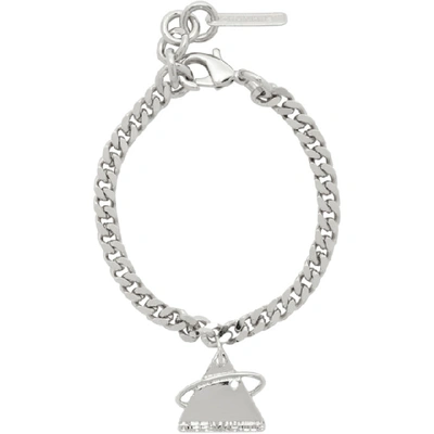 Shop Off-white Ssense Exclusive Silver Triangle Bracelet