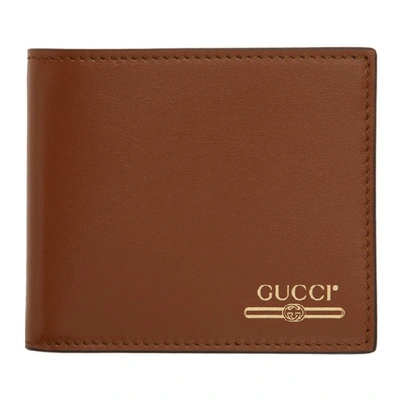 Shop Gucci Tan Logo Wallet In 2535 Tan