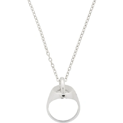 Shop Dheygere Silver Ring Pendant Necklace