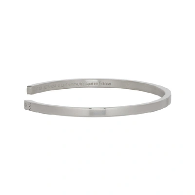 Shop Le Gramme Silver Polished Le 7 Grammes Bracelet