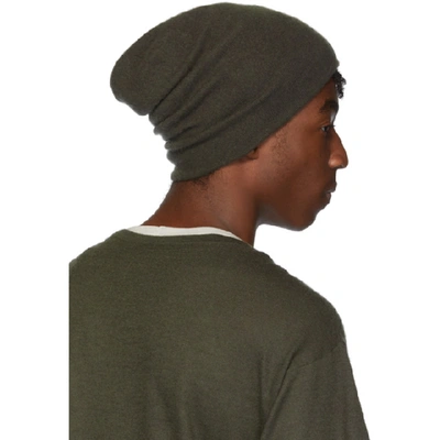 FRENCKENBERGER 绿色羊绒毛线帽