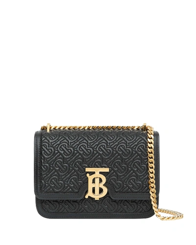 Shop Burberry Monogram Small Crossbody Bag In Black