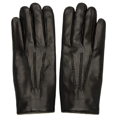 Shop Dolce & Gabbana Dolce And Gabbana Black Cashmere Lined Gloves In 8d700 Black