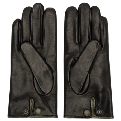 Shop Dolce & Gabbana Dolce And Gabbana Black Cashmere Lined Gloves In 8d700 Black