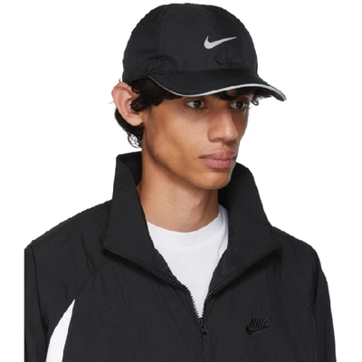 Shop Nike Black Featherlight Running Cap In 010 Black