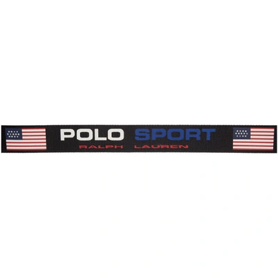 Shop Polo Ralph Lauren Navy Webbing Polo Sport Belt In Navy Multi