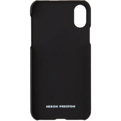 Shop Heron Preston Black 'style' Iphone Xs Case In 1088 Blkmul