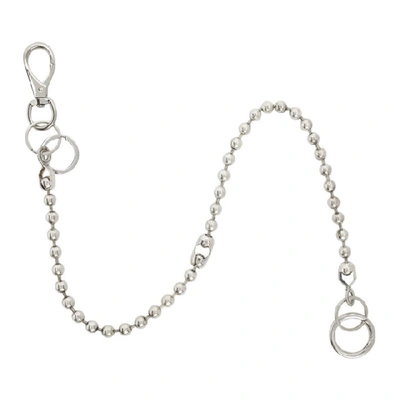 Shop Martine Ali Silver Broken Ball Wallet Chain