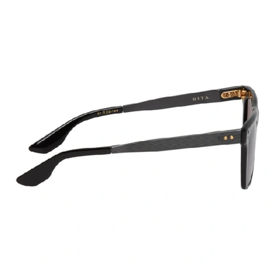 Shop Dita Black Telion Sunglasses In Blackiron