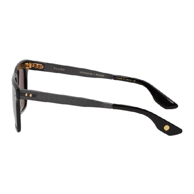 Shop Dita Black Telion Sunglasses In Blackiron
