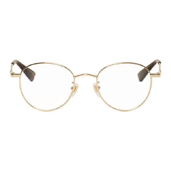 gucci round gold glasses