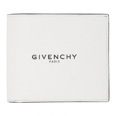 Shop Givenchy White Glow-in-the-dark Logo Wallet