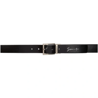Shop Givenchy Reversible Black Classic Belt In 001-blk