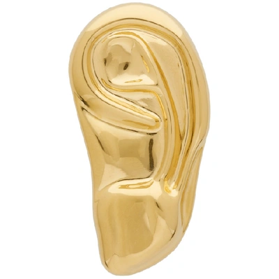 Shop Gucci Gold Left Ear Single Clip-on Earring In 0707 Gold