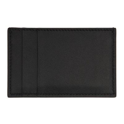 Shop Alexander Mcqueen Black Skull Stitch Card Holder In 1000 Black