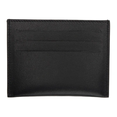 Shop Givenchy Black Embroidered Logo Card Holder