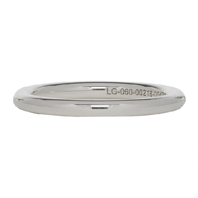 Shop Le Gramme Silver Polished 'le 3 Grammes' Bangle Ring