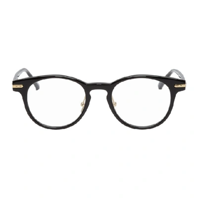 Shop Linda Farrow Luxe Black 25 C1 Glasses In Blkltgld
