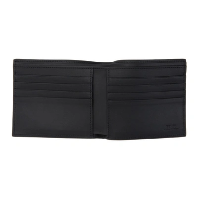Shop Fendi Black And Gold Bag Bugs Wallet In F0kurneroro