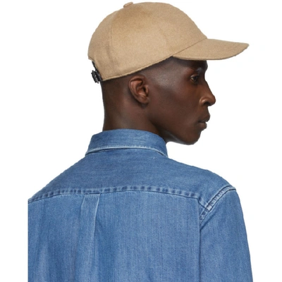 Shop Brioni Tan Camel Baseball Cap