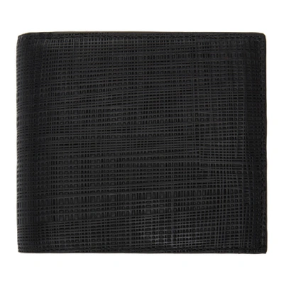 Shop Loewe Black Linen Bifold Wallet In 1100black