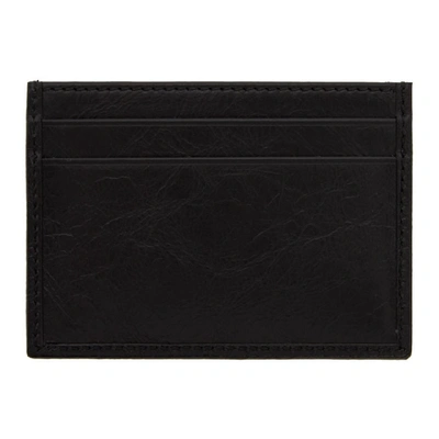 Shop Gucci Black Interlocking G Card Holder In 1000 Black